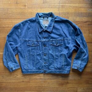 Canyon‎ River Blues Denim Trucker Jacket Classic Jean Jacket 2XL